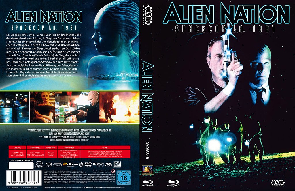 Alien Nation - Spacecop L.A. 1991 Limited Mediabook / Cover B #  BLU-RAY+DVD-NEU | eBay